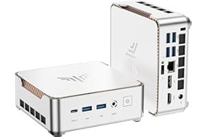 NiPoGi Pinova P2 Mini PC, АMD Ryzen 3300U(jusqu'à 3,50 GHz), 16 Go DDR4 512 Go M.2 SSD Mini Ordinateur de Bureau W-11 Pro, Graphique Radeon Vega 6, Triple Affichage 4K, HDMI 2.0, DP, Type-C.