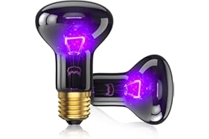 Lampe Chauffante pour Tortue GlowUp 75W Lampe Chauffante Poussin Infrarouge pour Reptiles E27 Ampoule Lampe Chauffante Terrarium 220-240V pour gecko lézard tortue dragon barbu -2Pack
