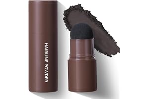 Svart hårpulver, concealer för förtjockning av hår, för kvinnor och män, vattentät, svettbeständig, reparation och täckning av håravfall, hållbart pulver