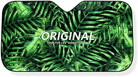 INUPIAT Auto Car Windsheild Sun Shade-Front Window Block UV Rays Sun Visor Protector for Vehicle (Green)