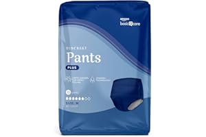 Amazon Basic Care Pant Hombre Plus M – 40 Unidad (4 Paquetes de 10), Azul