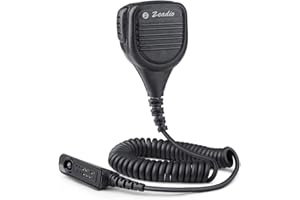 Zeadio Micro d’épaule étanche imperméable et à distance avec haut-parleur pour radio multipolaire Motorola GP140 GP320 GP328 GP329 GP338 GP339 GP340 GP360 GP380 GP640 GP650 GP680 GP1280 etc