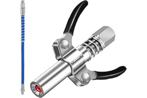Bogoro Smarownica ustnik, prasa smarowa do smarownic, G Coupler do prasy do smarowania, podwójny uchwyt, prasa do smarowania z wężem 30 cm, sprzęgło do wszystkich rodzajów smarownic