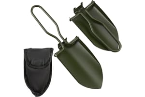 CXXTKCXXLC Pelle Pliable en Acier Inoxydable pour Jardin Et Extérieur, Mini Pelle à Main avec Sac de Transport Pour le Camping, la Randonnée et Plus Encore