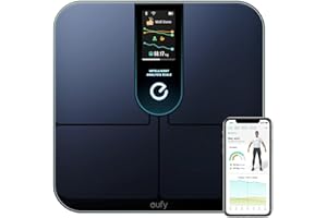 eufy by Anker WLAN Fitness Tracking Smart Scale P3, intelligente Waage mit Analyse, virtuelles 3D-Körpermodell, digitale Körperwaage mit 16 Messwerten, Herzfrequenz, BMI, Bluetooth, mit App