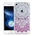 Produktbild Roreikes Apple iPhone 7 Hülle, iPhone 7 Case (4.7 Zoll), Ultra Slim Dünn weich Silikon TPU Transparent Niedliche Cartoon Malerei,Premium Handy Tasche Schutz Hülle Case Cover Etui Strass Schutz schutzhülle Bumper Schale Silicone für Apple iPhone 7 (4.7 Zoll)