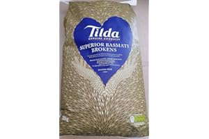 SARAS FLAVOURS OF ASIA Tilda Broken Basmati Rice | Rice Grain with Great Flavour | Aromatic and Fluffy Texture | 20kg