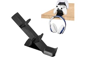 SKINGHONG Supporto universale per cuffie e controller da gioco, supporto da tavolo, con gancio autoadesivo, per riporre gli auricolari
