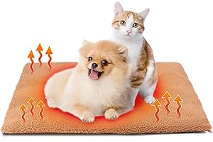 ‎DIGIROOT Digiroot Katzendecke Selbstheizende Decke für Katzen & Hunde 60x45CM Katzenbett Flauschig Haustiere Katze Wärmedecke Selbstwärmende Waschbare Thermodecke Geräuschlos Hundematte