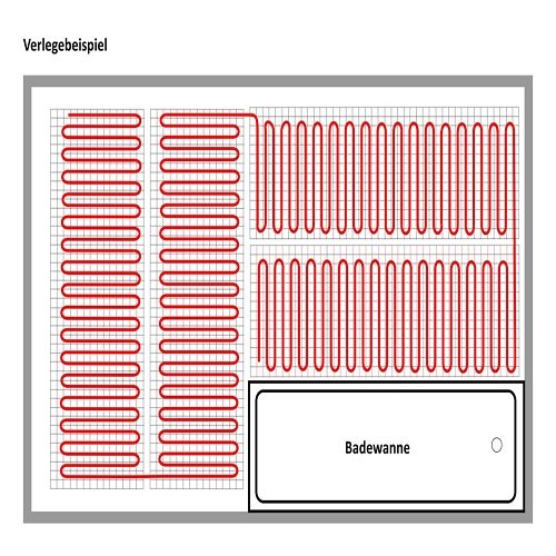 Elektrische Fußbodenheizung Komplett-Set BZ-150 plus (3.8 m² – 0.5 m x 7.0 m) - 5