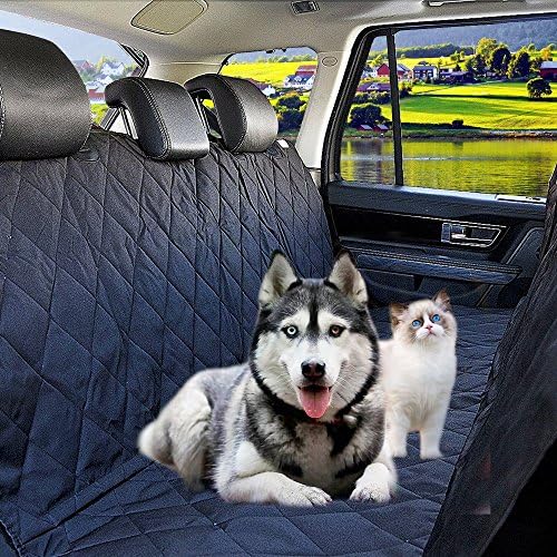 Hammock Car Pet Seat Covers by Mishen, Dog Seat Covers For Cars, Anti Slip &amp; Waterproof, Perfect For Cars, SUVs and Truck, Seat Hammock Convertible, Installing Easily, Black