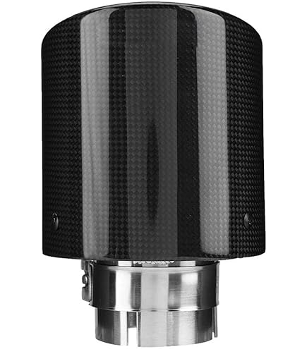 Simoni Racing Uitlaatsierstuk Dubbel Rond RVS - 76xL230mm - Montage ->61mm