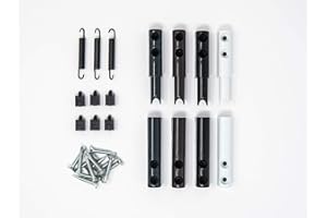 GEWEBE-PROFI Selbstschließendes Scharnier Türschließer für Fliegengitter Tür Insektenschutz Tür Fenter weiß oder braun (anthrazit)