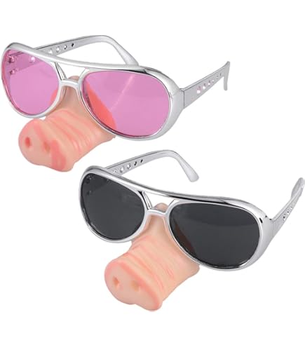 Vampir Brille Mit Roten Gläsern - Halloween & Karneval Accessoire Schwarz