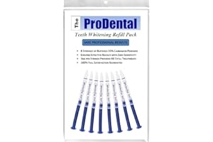 ProDental Teeth Whitening Gel Syringe Refill 8 Pack | 35% Carbamide Peroxide - 48 Treatments | Faster Results Than Tooth Whitening Strips - Pen - Powders and Toothpaste | Safe for Sensitive Teeth