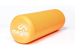Meglio Foam Roller 45cm, Lightweight Fitness Foam Roller for Deep Tissue Muscle Massage, Effective Trigger Point for Recovery, Muscle Tension & Pain Relief and Anti-Stress Therapy