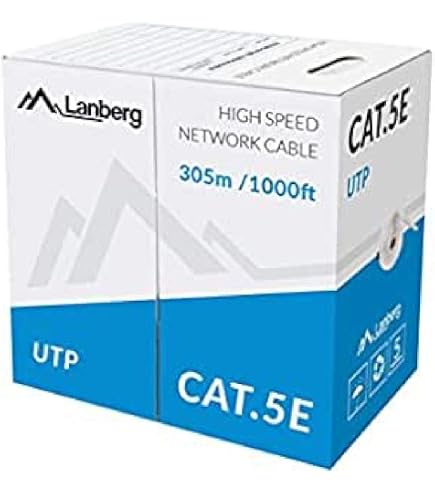 Bobina 150 Metri Cavo Di Rete UTP Cat 5e LAN Ethernet, Marca CAVO, Nuovo