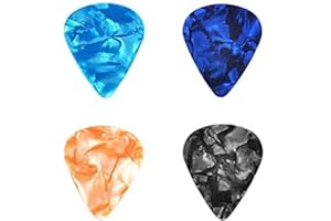 JEDEBARTEY 4pcs Guitar Picks Guitar Plectrums for Electric, Acoustic, or Bass Guitar including 0.46mm 0.71mm 0.96mm 1.2mm