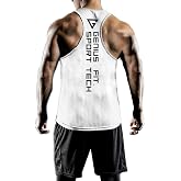 GENIUS STORE Men's Dry Fit Y-back Gym Fitness Athlete