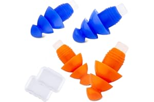 NOHLERLIFE Zatyczki do uszu do pływania dla niemowląt, dzieci, dorosłych, 2 pary miękkich, wodoodpornych zatyczek do uszu wielokrotnego użytku, silikonowe zatyczki do uszu, do kąpieli, pływania i innych sportów