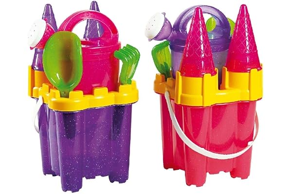 Androni Giocattoli S.r.l. - 0732176 - Jeu De Plage - Set Château À Paillettes - 7 Pièces - Modèle Aléatoire