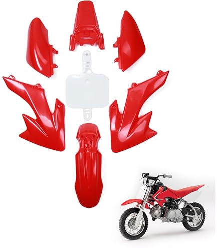 HMParts Kit Carénage Dirt Pit Bike 125-150cc Type 2 Mat – Habillage Complet Noir Mat Robuste