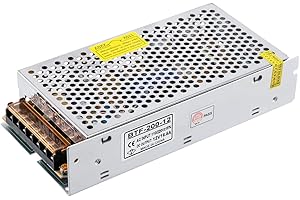 BTF-LIGHTING DC12V 16.5A 198W Aluminum Power Supply For WS2811 5630 5050 LED Strip Modules Light