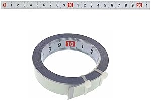 JZK Metro a nastro autoadesivo da 3 m, da sinistra a destra, in acciaio, 3 m, metro metrico con adesivo sul retro, righello flessibile