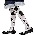 Smiffys Tights, Cowgirl Cow Print Size 6-12, Girls Fancy Dress, Child Dress Up Accessories