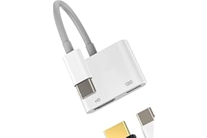 WASRUYI USB C to HDMI Adapter USB C Charging Port (2in1)for Apple for iPhone 16 15 MacBook Pro for iPad Air Compatible with Samsung Type C 4K Monitors Converter TV Display Dongle Splitter Fast Charging Cable