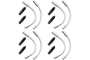 JPGhaha - 4 Juegos Freno en V Cables de Freno de Bicicleta con Mangera Plástica como Accesorios de Freno V para Bicicleta de Montaña y Carretera