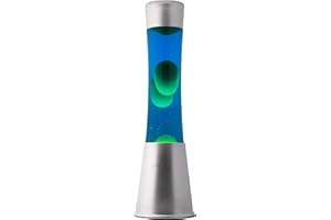 I-TOTAL® - Lava lamp Magma / 40 CM (blu/cera verde)