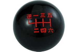 Padaodao 6 Speed Gear Stick Knob Black Lever Shifter Handle Shift Head Ball fit Most Manual Automatic Cars Vehicles