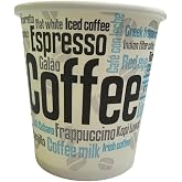 TELEVASO Vending Paper Coffee Cup - Disposable and Recyclable - Ideal for Hot Drinks such as Coffee, Tea, Milk, Infusions (12