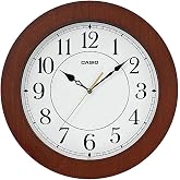Casio IQ-133-5DF Duvar Saati, Duvar Saati, Analog, Kahve