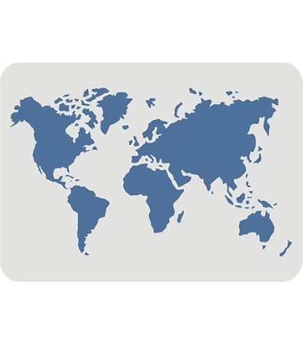 Pochoir Travel World Tour réutilisable