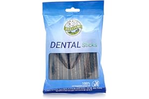 Bellfor Dental Sticks pour Chien Naturel Contre la Plaque Dentaire et la Mauvaise Haleine avec Ascophyllum Nodosum. Friandises Saines pour Chien pour Nettoyer Les Dents Naturellement 100 g