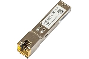 Mikrotik S-RJ01 Gigabit Ethernet Moduł przełączania sieciowego - moduły przełączników sieciowych (Gigabit Ethernet, 10,100,1000 Mbit/s, 0,1 km, 1,25 Gbit/s, 0-85°C, RoHS)