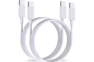 JJCALL iPhone 15 ladekabel,USB C Kabel 2Stück 1M 60W USB C auf USB C Schnellladekabel PD3.0 USB C Ladekabel Für iPhone 15/15Pro/15ProMax,Samsung S23/S22/S21 Serie, Huawei Typ-C-Geräten usw