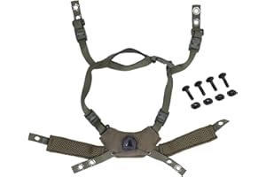 Bewinner Wendy Casco Dial de Suspensión Correa para la Barbilla, Correa Ajustable para la Barbilla, Correa Táctica para la Barbilla del Casco Airsoft, Accesorio de Repuesto para