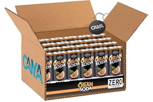 24X Oransoda Zero L'Originale Aranciata Italiana Oran Soda 330ml [CAIYA® BOX da 24 Lattine] - Drink Summer 2023