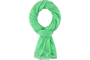 ALLEE DU FOULARD Pañuelo Cabeza Mujer Elegante 100% algodón 200x110 Cm - Bufanda Color Sólido para Primavera, Otoño e Invierno - Fular, Chal, Mantón, Estolas y Cachecol - Bufandas y Chales para Mujer
