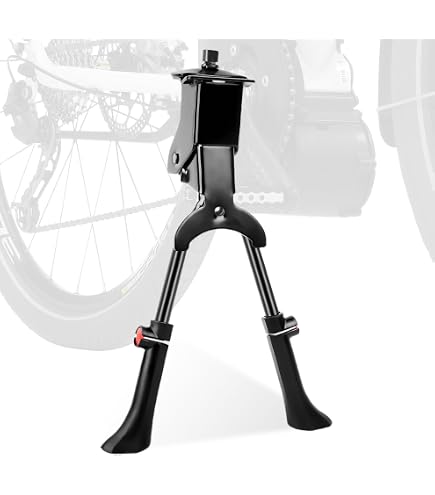 SKJJM Fahrradständer Zweibeinständer, 24-29 Zoll Zweibeinständer Höhenverstellbar Fahrrad, Ständer Höhenverstellbar Tragkraft 30kg für City Fahrrad, MTB und Trekkingräder (Schwarz) Sport & Freizeit