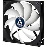 ARCTIC F12 TC - Temperaturgesteuerter 120 mm Gehäuselüfter, Standard Case Fan, Temperatursensor reguliert RPM, Push- oder Pul