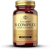 Solgar B-Complex with Vitamin C I Vanilla Flavor | 100 Tablets | High Potency B Vitamins &middot; Supports Energy Production