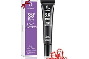 ‎BTARTBOX BTArtbox Nagelkleber für Kunstnägel Extra Stark 20g Gel Solid Nail Glue UV Gel Kleber Nägel für Gelnägel, 4 in 1 Gel Glue Nails für Tips