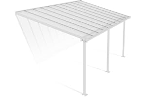 CANOPIA by Palram Pergola Olympia 18.6 m² en Aluminium Et Polycarbonate, Moderne & Élégante, pour Couvrir Une Terrasse Toute L’année (Blanc)