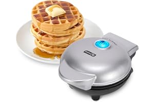 Dash Mini Waffle Maker, Silver