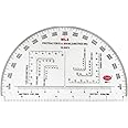 Newwyt Military Protractor Coordinate Scale for Topographical Map Reading and Land Navigation Map Reading Ruler ABS