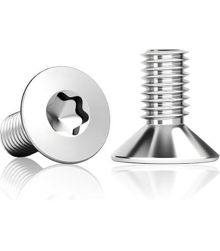 Nuts OT nuts 30 stuks verzonken kopschroeven, M6 x 16 mm, torx-aandrijfschroeven, 304 roestvrij staal, A2 V2A verzonken schroeven, volledige Nuts OT nuts 30 stuks verzonken kopschroeven, M6 x 16 mm, torx-aandrijfschroeven, 304 roestvrij staal, A2 V2A verzonken schroeven, volledige